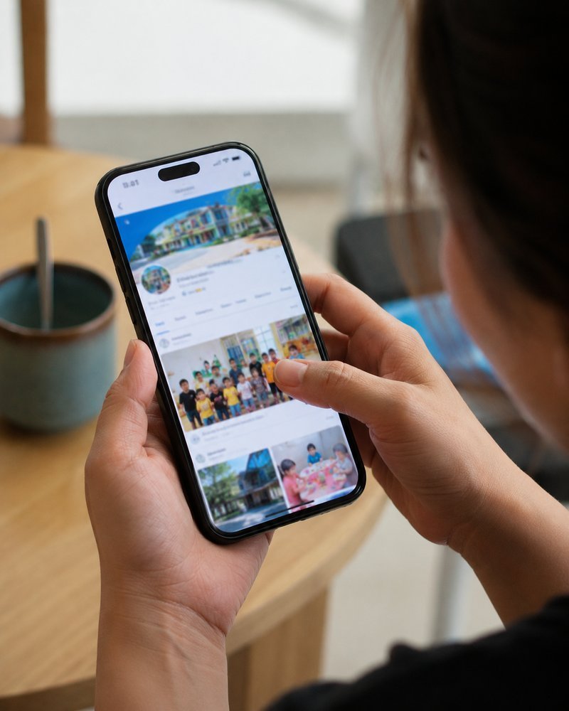 18 ngày fanpage trường không đăng gì — trong khi phụ huynh xem fanpage đầu tiên