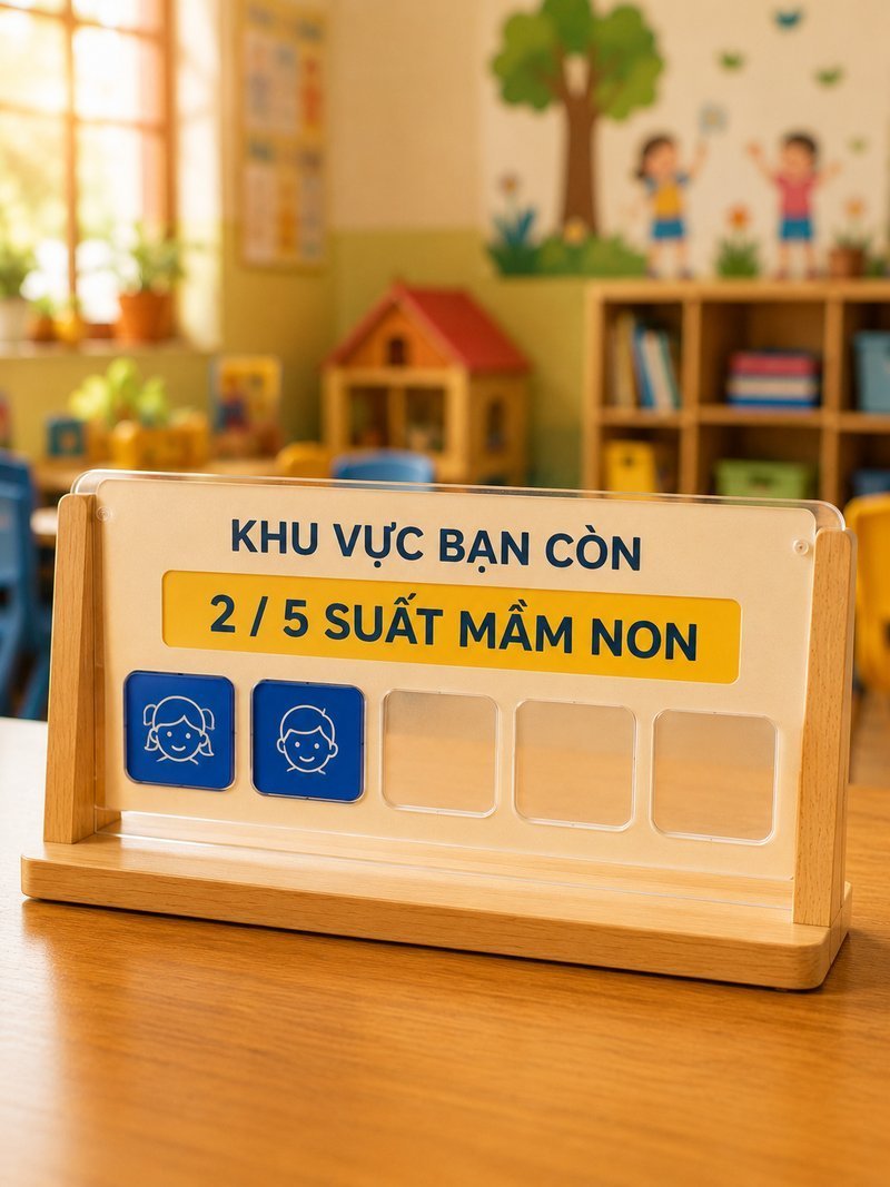 Đếm ngược: khu vực bạn còn 2/5 suất mầm non tiên phong