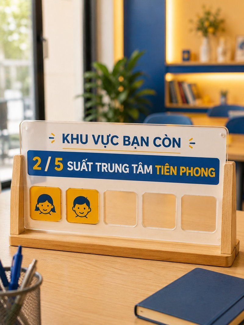 Đếm ngược: khu vực bạn còn 2/5 suất trung tâm tiên phong