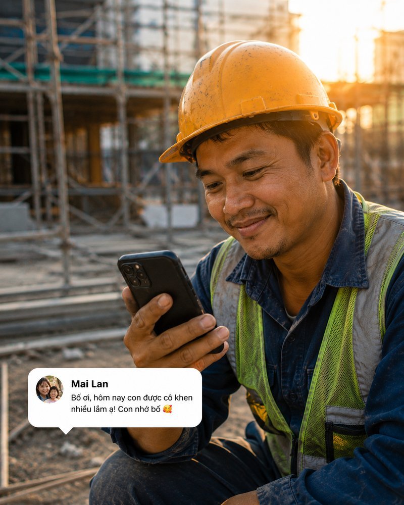 Một ngày của bé Nắm, qua màn hình điện thoại của bố