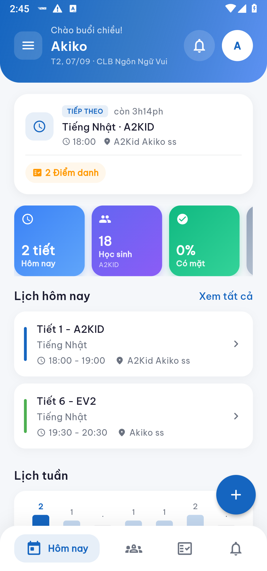 3 ô số liệu nhanh sau khi bấm Xem thêm